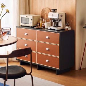Wall-mounted Mid-century Modern Storage Cabinet Solid Wood