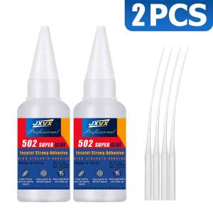 0.7oz High Strength 502 Super Glue Instant Glue High Temperature Resistant Adhesive For Metal Plastic PVC Strong Liquid Glue