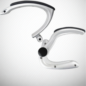 Rotating Computer Chair Accessories Nylon Armrests Painted Plastic Fixed Armrests Office Chair Parts And Accessories in China