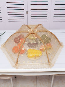 Băng Chun Phủ Bàn Ăn Chống Muỗi Có Thể Gập Lại an Toàn Cho Gia Đình Chất Liệu Polyester Phong Cách Châu Âu Trang Trí Nhà Bếp