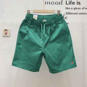 Summer 2022 New Pure Color Cotton Mens Shorts Five-Point Thin Beach Pants Straight Leg Popular Style Youth Fashion