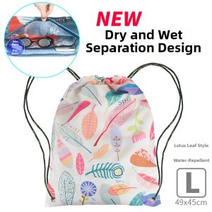 FRENZEL | Waterproof Drawstring Backpack Dry Wet Separation