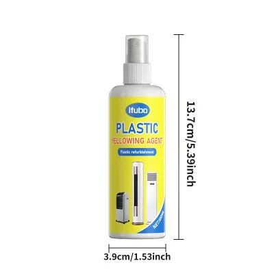 100ML Plastic Yellowing Remover Spray - Universal Restoration Whitening Effect Easy Use Safe for AC Units Long-lasting