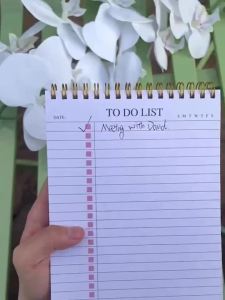 A5 To Do List Notepad Spiral Planner Undated Daily Task Pad 52 Pages Checklist Notebook Minimal Organizer for Work Home
