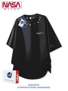 NASA WTAPS | Colorful Embroidery Short Sleeve T-shirt Loose and Versatile