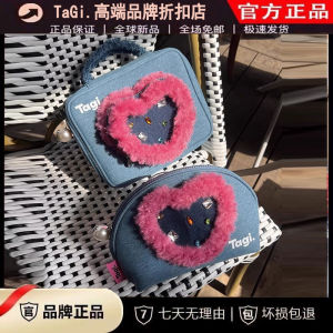 Large Capacity Canvas Shell Makeup Bag Womens Wash Bag with Tassel Design And Pearl Detailing Storage Pouch for Toiletries