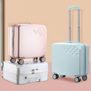 18 Inch Carrier Ladys Small Carry-on Cabin Travel Board Suitcases With Silent Wheels Password Lock Trolley Rolling Luggage Bag Check-in Case For Men Free Shipping