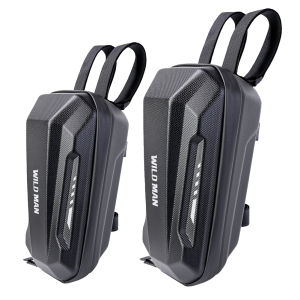 【New Arrival】WILD MAN Scooter Front Bag 2L/3L Electric Scooter Storage Bag EVA Hard Shell Large Capacity Waterproof Night Reflective for M365 PRO 2 KUGOO M4