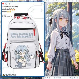 Bang Dream Ave Mujica Anime Backpack School Bag Double Shoulder Bag Two Dimensional Student Backpack Wuxiang Commuter Style
