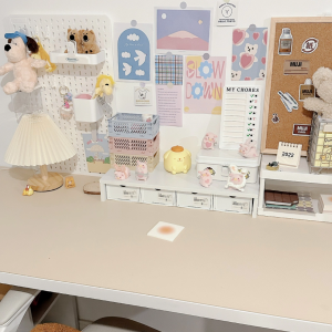 Modern Minimalist Desk Organizer Office Workstation Decoration Storage Box Shelf Home Dormitory Table Decorative Accessories