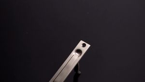 Hicarer 4 Pcs Pocket Door Pull Pocket Door Hardware Solid Brass Edge Pull 4" Edge Pull Suitable for Closet Bathroom Laundry and Hallway Pocket Doors(Silver)