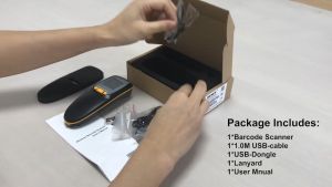 HENEX HC300R Bluetooth Barcode Scanner Price Tag Scanner USB Wireless 1D 2D QRcode POS System