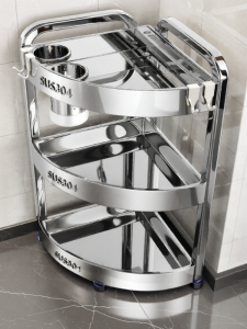 B&W | Stainless Steel Kitchen Spice Storage Shelf