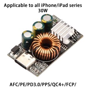 [ส่งด่วน👩‍🔧🚨🇹🇭]บอร์ดโมดูลชาร์จโทรศัพท์📲มือถือ Type-C USB 30W DIY สําหรับรถยนต์มอเตอร์ไซค์ตั้งแคมป์.