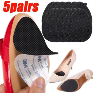 5pairs Wear-Resistant Non-Slip Shoes Mat Self-Adhesive Forefoot High Heels Sticker High Heel Sole Protector Rubber Pads Cushion