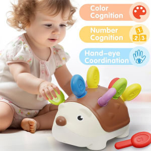 Fine Motor Toys for Toddlers 1-3 Baby Hedgehog Montessorri Learning Set Educational Counting Sorter Toy Development Infant Gifts
