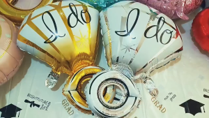 Balon Foil Cincin Tunangan Lamaran Diamond Ring I Do Bridal shower engagement