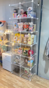 NEST Display Cabinet Transparent Stackable Storage Cabinet Home Bag Storage Box Display Box