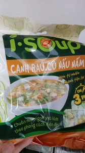 COMBO 6 Túi Canh Rau củ Nấu Nấm Sấy thăng hoa ISOSUP Chay Mặn dùng được