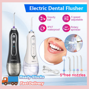 Water Flosser for Teeth Wireless Pulse Oral Irrigator Rechargeable 220ml Waterproof Dental Cleaning Machine for Oral Care