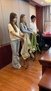 เเถมฟรี!! พัดลม *ปรับเอนได้3ระดับ* เก้าอี้แคมป์ปิ้ง สนามพับได้ แบบพกพา ผ้าอ็อกซ์ฟอร์ด รับน้ำหนักได้เยอะ KT558