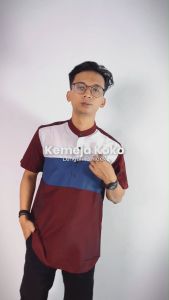 Kemeja Koko Muslim Lengan Pendek Pria Bahan Katun Size L Sampai XL JU0115