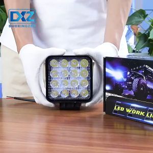 【Dikirim Dari Jakarta】2psc Lampu Kabut LED Lampu Kabut Off Road Putih 12V 24V Lampu Kerja LED 48W Lampu Sorot untuk Mobil Lampu Tembak Sorot 24 Volt Light Motor Mobil Running