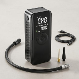 Rechargeable Digital Air Pump Tire Inflator for Car Motorcycle Bicycle Balls Portable Cordless Compressor