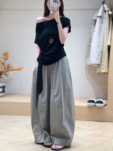 SENWA | Stylish 2026 New Black Summer T-shirt and Palazzo Pants Suit