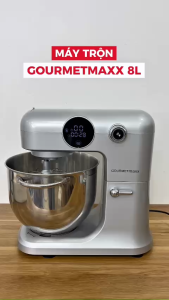 Máy trộn bột Gourmetmaxx 8L - Động cơ DC không phải AC có hẹn giờ móc câu inox 304- bản 2025 GEN 2