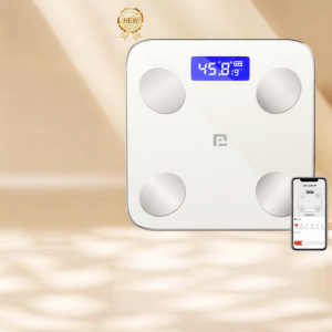 High Precision Small Electronic Weight Scale Home Use Rechargeable Body Fat Analyzer Digital Display Square Shape Health Scale