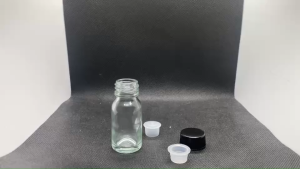 15 มล. ขวดกลม ใส + จุก + ฝา 18 มม. ให้บริการ 07#18