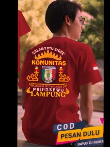 KAOS KOMUNITAS PRINGSEWU LAMPUNG + GRATIS STICKER LAMPUNG