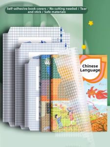 OUKUMAN | Waterproof Transparent Book Cover 16k A4 Diamond Pattern