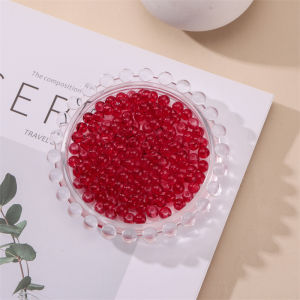 สร้อยข้อมือลูกปัดแก้วสีแดงและเขียว ต้นไม้คริสต์มาส ดอกไม้ วัสดุทำมือ DIY อุปกรณ์ตกแต่งผม เครื่องประดับแฟชั่น