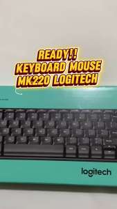 Logitech Wireless Keyboard dan Mouse MK220 - Hitam