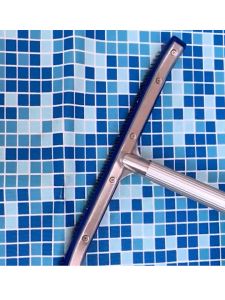 Curved Swimming Pool Brush 18inch Pool Cleaning Brush Aluminum Handle