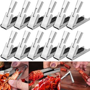 Stainless Steel Crayfish Peeler Shrimp Peeler Kitchen Lobster Sheller Small Tool For Easy Shell Removal Seafood Specific Tool
