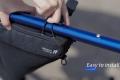 ROCKBROS Bike Triangle Frame Bag With Zipper Closure And Reflective Logo 1.5L Big Capacity Narrow Edge Design Cycling Bags. 