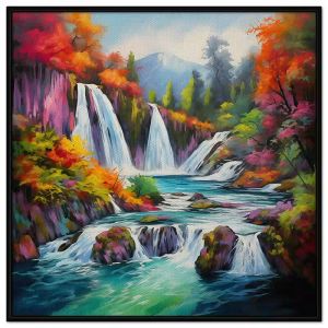 Tranh treo tường dán tường Canvas tranh phong cảnh thác nước. CGI-22