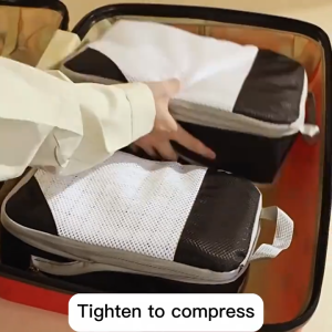 Set of 3/5/6/9 Compression Packing Cubes Expandable Travel Luggage Organizer Suitcase Storage Bags
