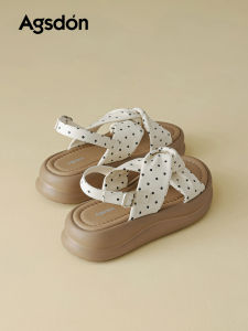 Agsdon | Thick Sole Summer Slippers Polka Dot