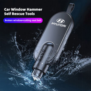 Hyundai | Car Window Breaker Emergency Hammer Seatbelt Cutter Escape Tools For Hyundai Palisade Bayon Tucson Inster NEXO Creta i30 i20 i10