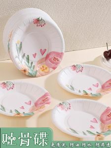 Đĩa Dùng Một Lần Cho Tiệc Picnic Đĩa Đựng Thức Ăn Nhẹ Di Động Đĩa Đựng Nước Sốt Sang Trọng Cấp Thực Phẩm Đĩa Đựng Xương