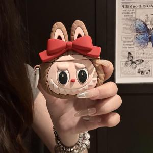 เคสป้องกัน Airpods pro 2 รุ่นใหม่ 3 ชั้น ผ้าฝ้าย ผูกโบว์ผีเสื้อ ลายการ์ตูน น่ารัก สำหรับผู้หญิง ป้องกันการตกหล่น