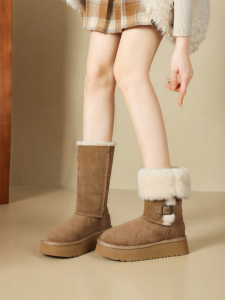 Josiny | Thick Sole Warmth Increased Womens Snow Boots Mid-calf
