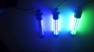 1200LM 5M LED Submersible Fishing Light Deep Drop Underwater Fish Lure Bait Finder Lamp Squid Attracting 12-24V White/Green/Blue