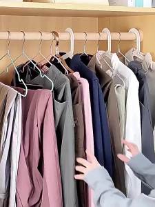 New Folding Magic Pants Hangers 5/9 Layers Stainless Steel Space Saving Clothes Rack Organizer For Wardrobe Trousers Jeans Scarf