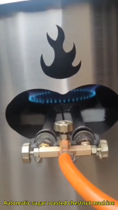 *มีของ* เครื่องคั่วแนวตั้ง เครื่องคั่วเกาลัดแบบใช้แก๊ส เครื่องคั่วเมล็ดแตงโมเชิงพาณิชย์แบบแผงลอยขนาดเล็ก