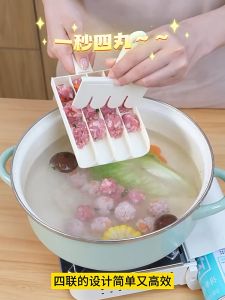 Dụng Cụ Chia Thịt Viên 4 Ngăn bằng nhựa PP cao cấp chia thịt viên chả viên siêu tốc